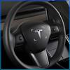 1Pcs Car Steering Wheel Decoration Sticker Badge Auto Styling For Tesla Model 3 2022 Y X S Cc3 Cybertruck 2021 Y Juguete Roadster Coil 4