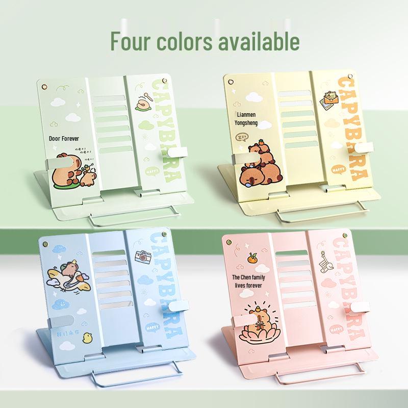 Children's Cartoon Multifunctional Reading Stand with Book Clip