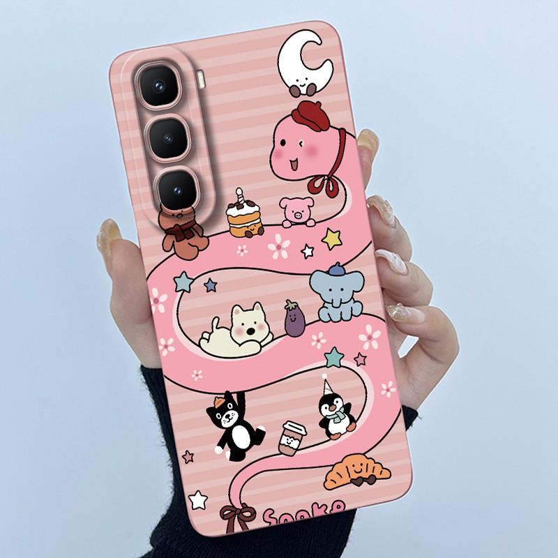 For Infinix Hot 60 Pro Plus Case Fashion Simplicity Flower Liquid Silicone Camera Protection Cover For Infinix Hot 60 Pro+ Capa