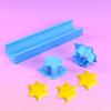 Love Lollipop Cookies Mold Set Star Flower Shape Cake Dessert Biscuit Mold Candy Plastic Cutting Tools DIY Pastry Baking Molds