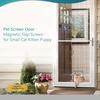 Pet Screen Door Magnetic Flap Screen Automatic Lockable Black Door for