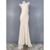 Foreign Trade Order Lu's Wrap-around Bow Sexy Royal Sister Elegant Fashion Light Luxury Light Wedding Dress Trailing Formal Dress Dress