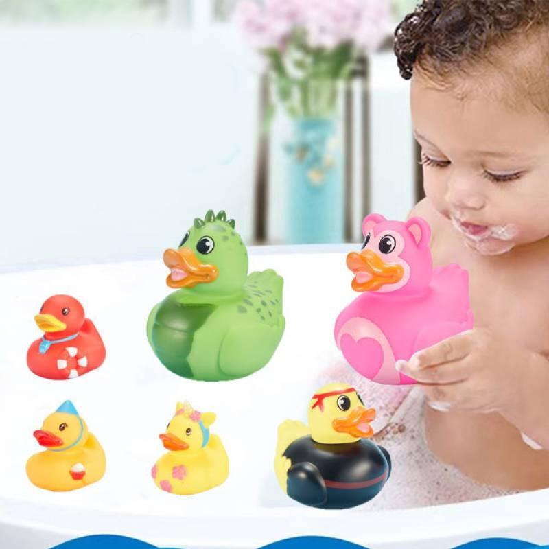Soft Rubber Little Yellow Duck Swimming Toy Decoration Kids Gift Cartoon Cute