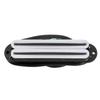 Musiclily Basic HOT RAILS Single Humbucker Pickup for ST Stratocaster and Squier Electric White Body with Black Rails Guitars,