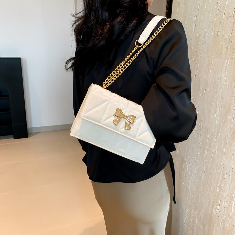 Chic Street Trend Pu Shoulder Bag Stylish Small Square Bag In Multiple Colors