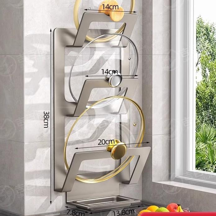 Kitchen No-Punch Wall Mounted Chopping Board Multi-Functional Shelf