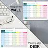 FSC Certified Wall Calendar 18 Months Multilingual Design With 5 Countries Holidays