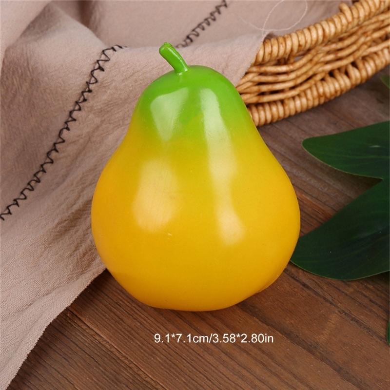 6Pieces Fruits Replicas Decorations User Friendly Simulation Fruits for Festival Decoration Realistic Home Accent
