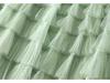 Women's Layered Mesh Gauze Pleated High Waist Long Skirt - Spring & Autumn Style