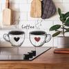Coffee Cup Wall Sticker Self-Adhesive Removable Bedroom Living Room Hallway Home Decor