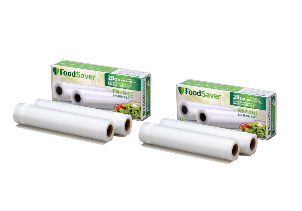 FoodSaver Official Vacuum Pack Roll 28cm 4-Roll Set PRBT2