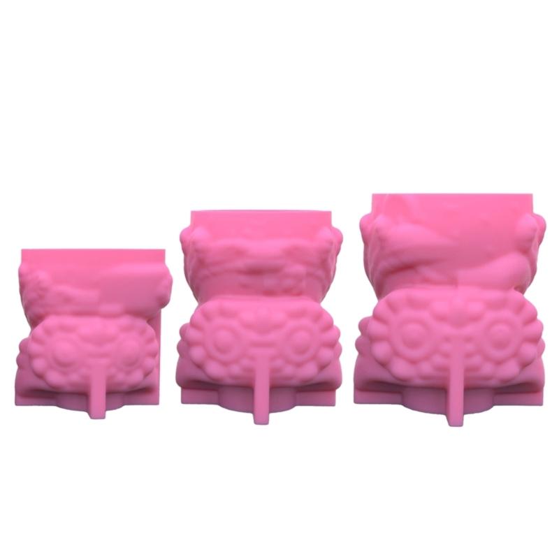 Owl Mom Dad Gypsum Flower Pot Silicone Mold Epoxy Resin Casting Mold Succulent Vase Cement Clay Mold Pen Holder Mold