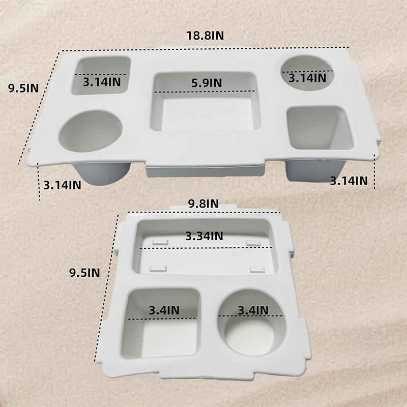 EVA Material Covered Beverage Compartment Tray, Suitable For Bogg Bags, The Best Choice For Outdoor Camping And Beach Travel.