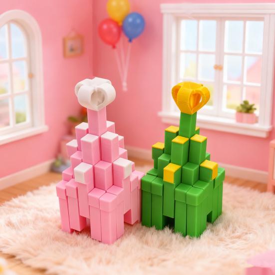 Gift Box Fidget Toy 3D Printed Christmas Ornament Transformable Gift Box Stress-Relieving Toy Stocking Stuffer for Teens And Adults Holiday Decoration