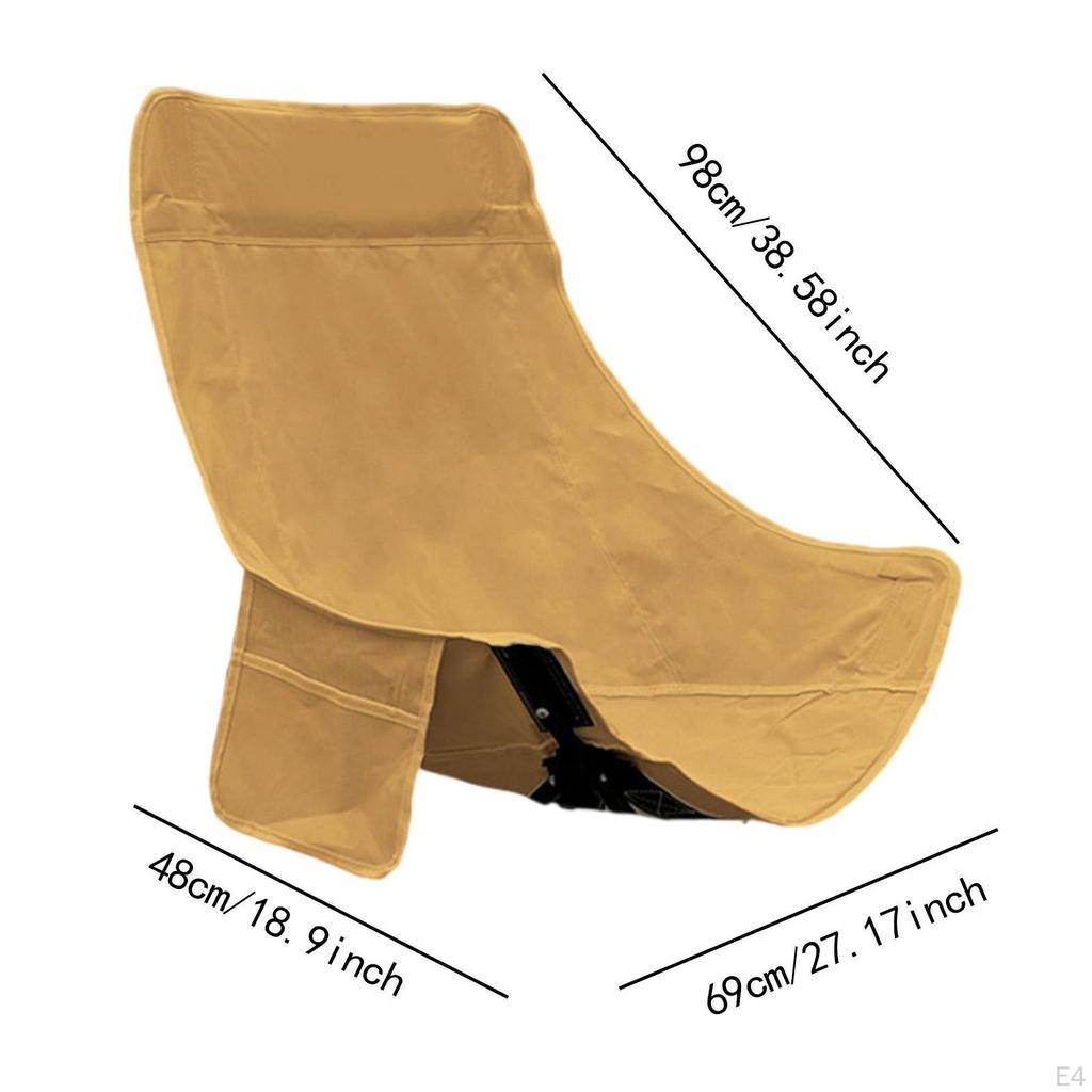 Kamp Sandalyesi Kılıfı Ay Koltuk Aşınmaya Dayanıklı Oxford Kumaş Ev İçin Yedek Kumaş