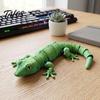 Simulated Gecko Decoration 3D Printed Leopard Figurine, Realistic Articulated Chameleon Fidget Toy, Figurine Flexible Jointed Lizard Model,