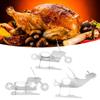 Stainless Steel Chicken Stand Removable Portable MotorcycleShape BBQ Roaster Stand for Party