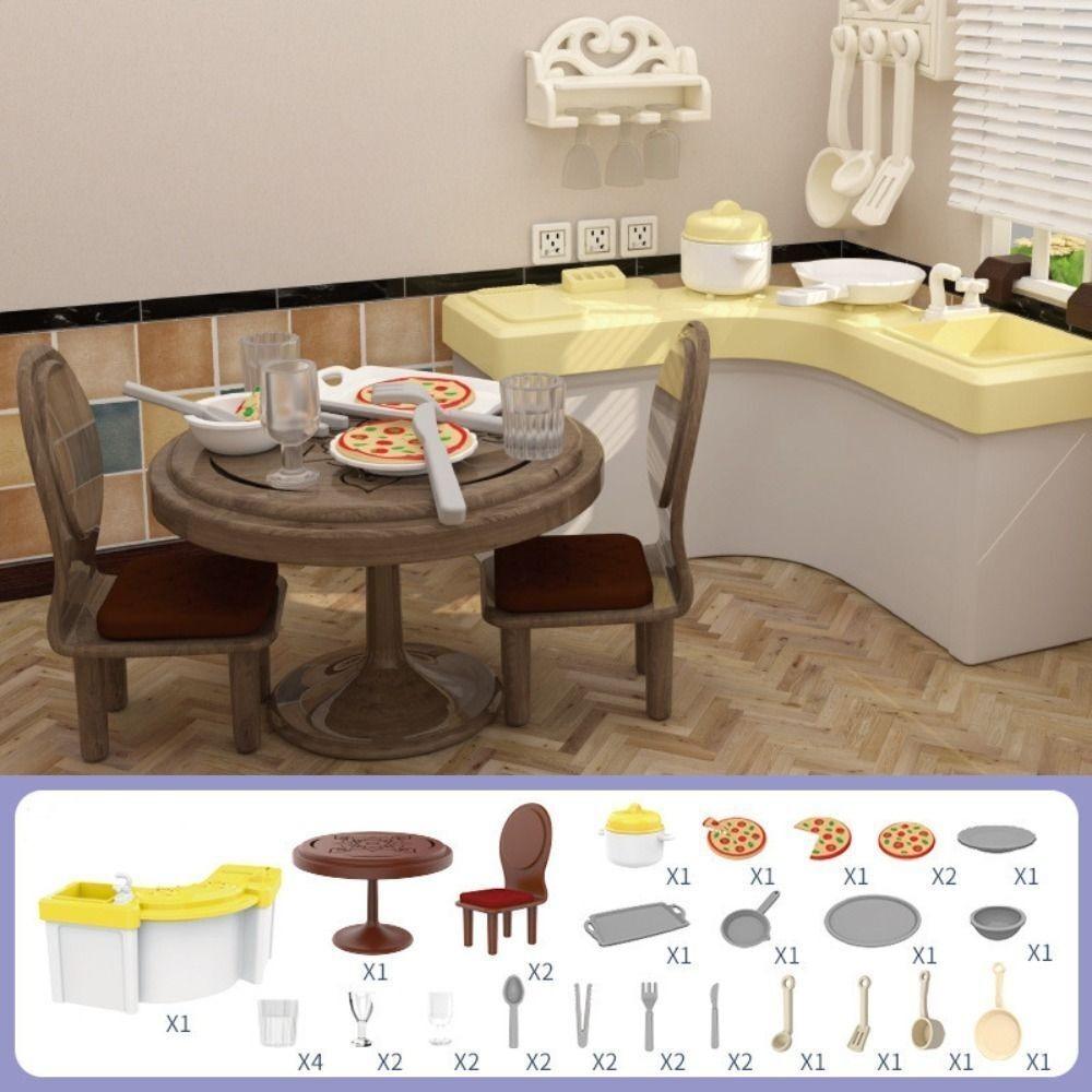 DIY Simulation Furniture Multi Style Micro Model Cartoon Miniature Furniture  Kids