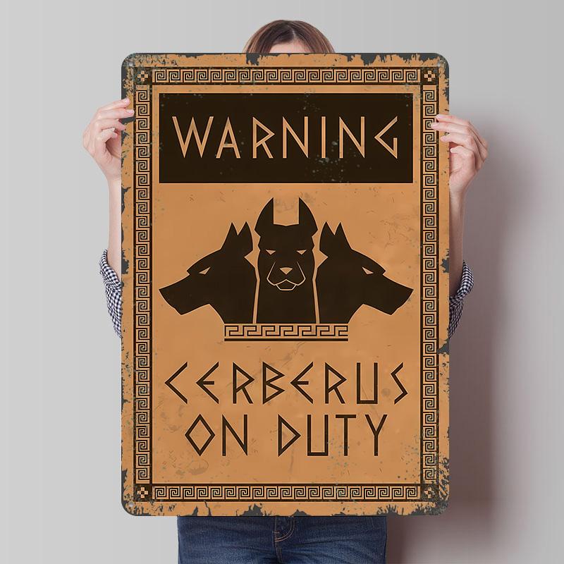 

Warning Tinplate Poster Customized Wall Art Vintage Retro Metal Signs for Garage Decoration Room Setup Decorations Coffee Bar 7.9x11.8In(20x30cm)