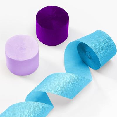 Crepe Paper Thick Stretchable Crepe Paper Garland 6 Pcs. Decoration