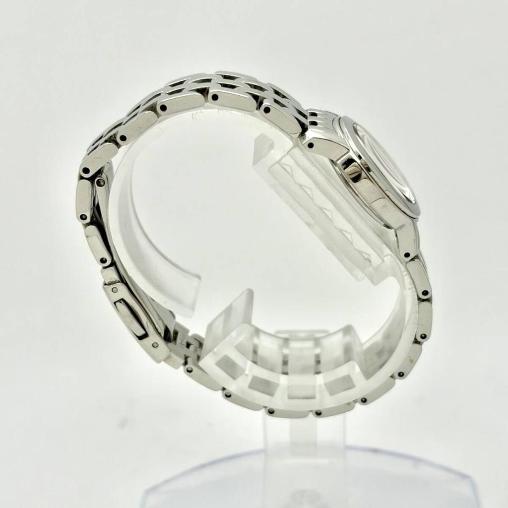 SEIKO 4P Diamond Shell Ladies Watch Silver 573019 [New Battery] 1N01-0HE0