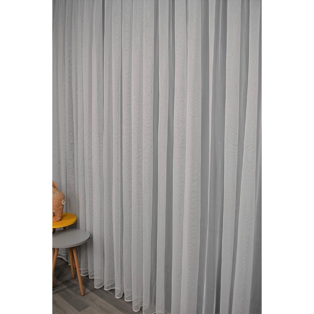 Greek Tulle Honeycomb Floor Ecru Color 1/3 Frequent Pile Tulle Curtain