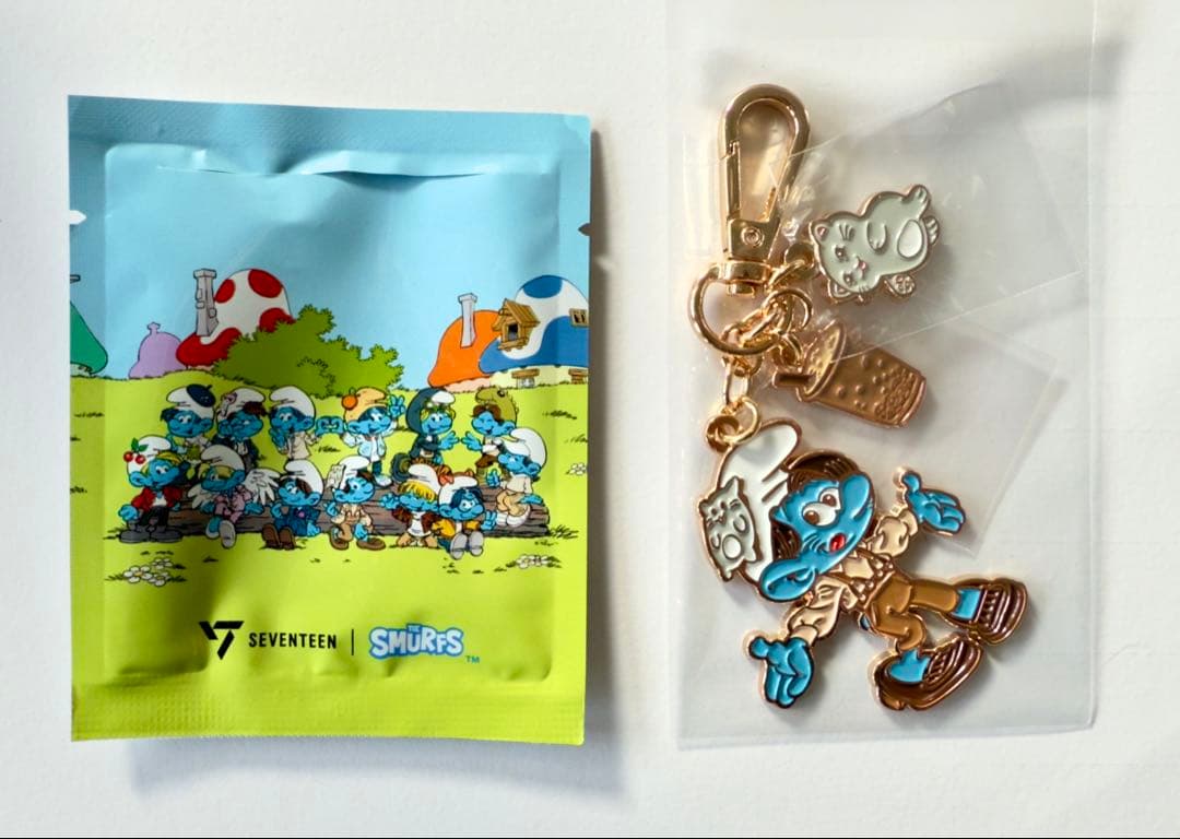 [USED] SEVENTEEN SMURF Seventeen Smurf Collaboration Key Ring Jun