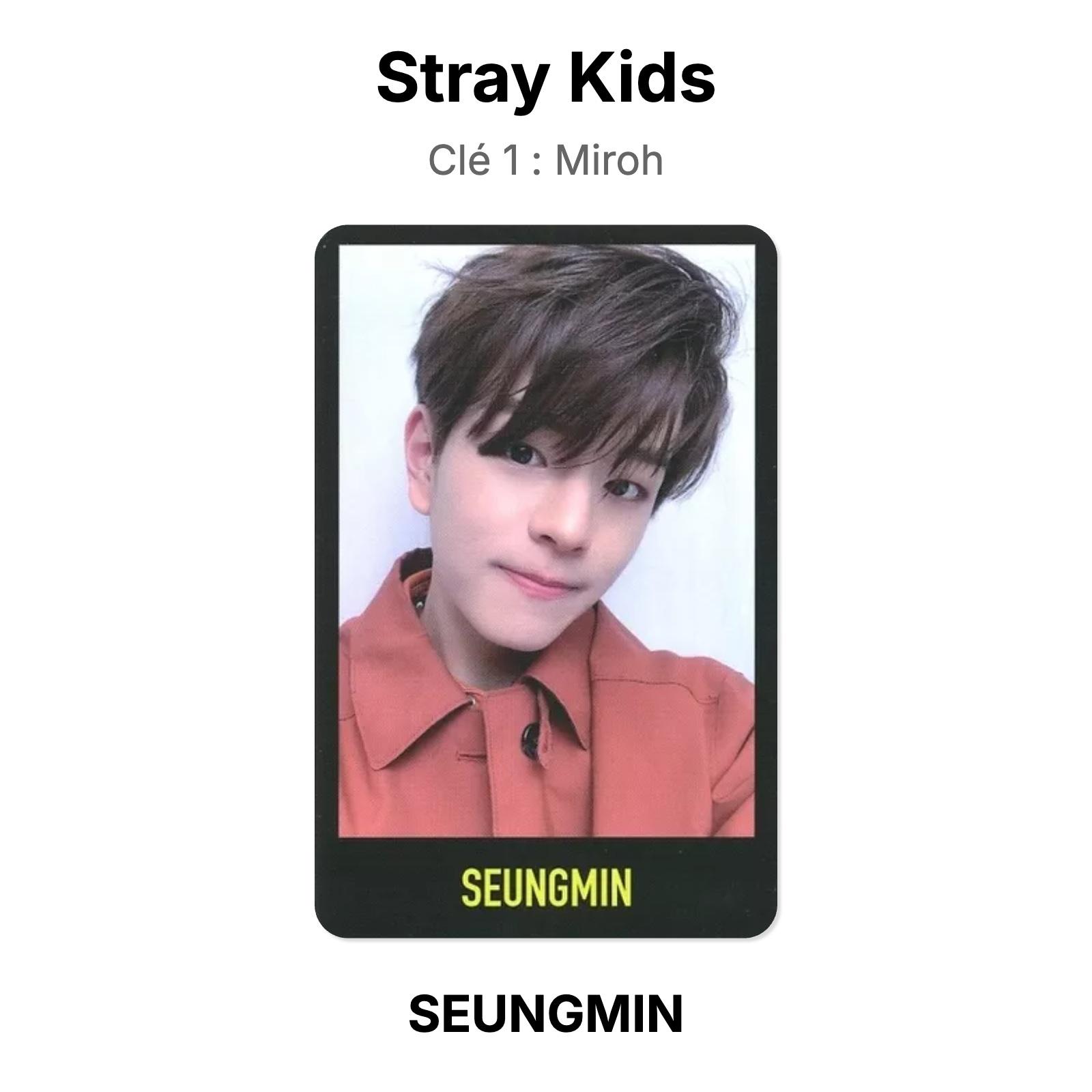 Stray Kids Clé 1 : Miroh Official Photocard SEUNGMIN 02