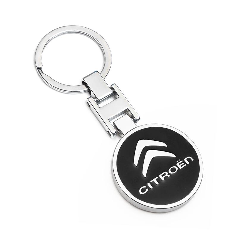Portachiavi Metallo Emblema Auto Portachiavi Accessori Auto Per Citroen C4 C3 C2 C1 Berlingo Xsara Picasso Ornamento Portachiavi