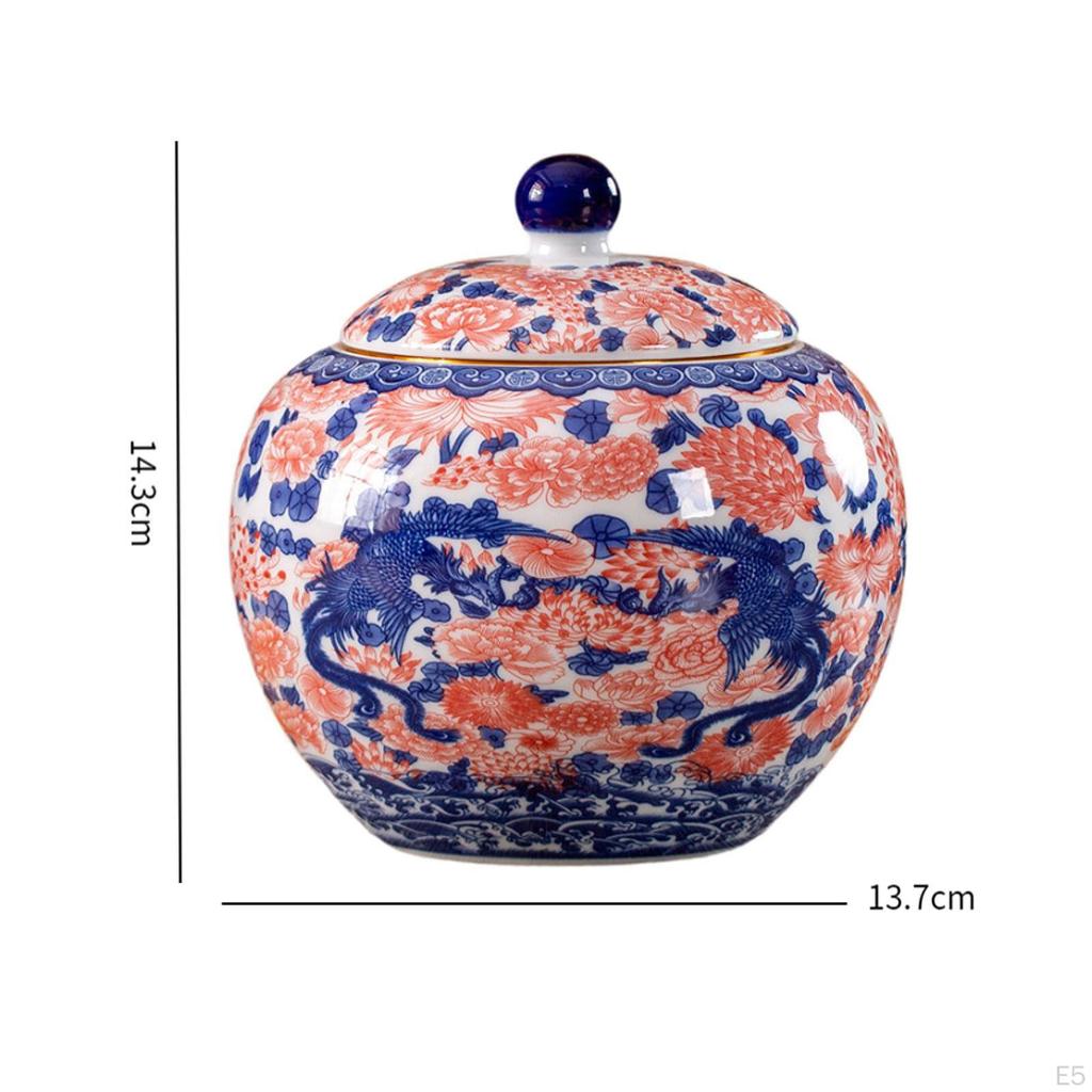 Blau-Weißes Keramik-Teedosen-Set - Aufbewahrungslösung für die Küche