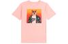 T Shirts Men's Pink Crew Neck Moderate Straight Fit CT6313-697