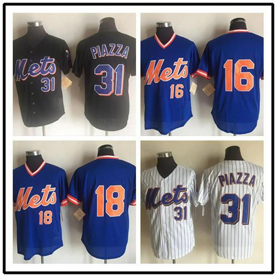 New York Mets Retro Embroidered Baseball Jersey