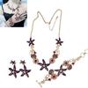 Themed 4 Piece Shell Necklace Collection Sensitive Skin Friendly Alloy Jewelry For Summer Vacation