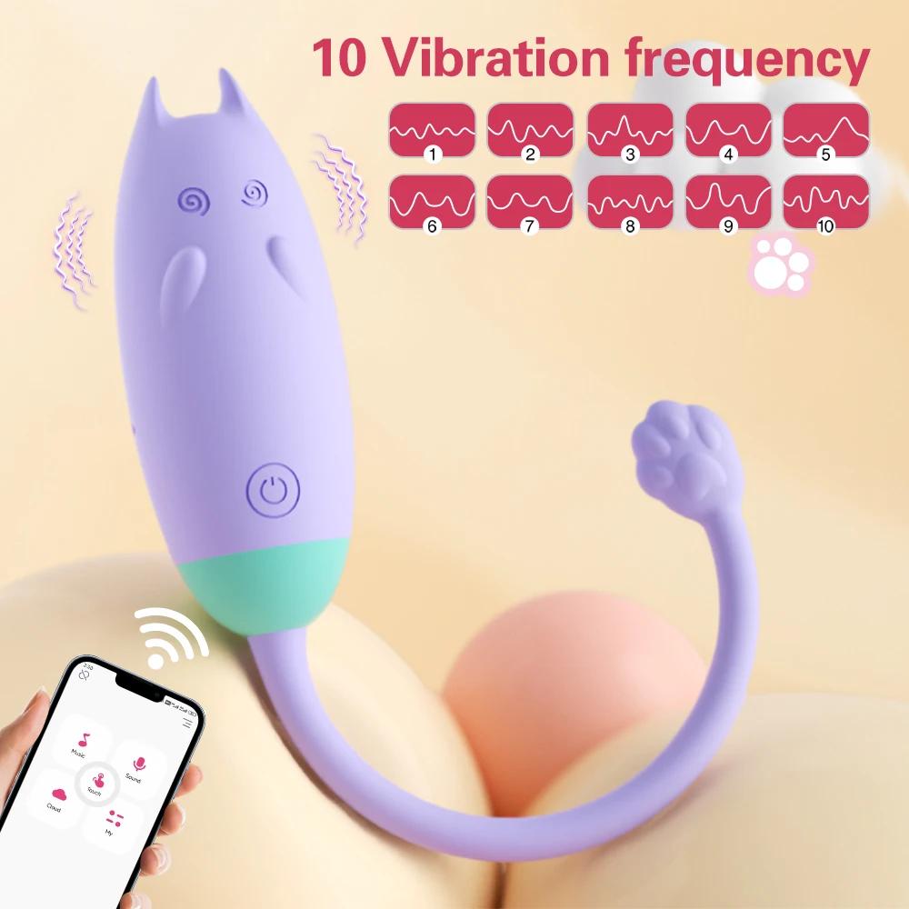 Wireless Bluetooth G Spot Vibrator for Women Dildo APP Remote Control Wear Vibrating Egg Clit Female Panties Sex Toys for Adults