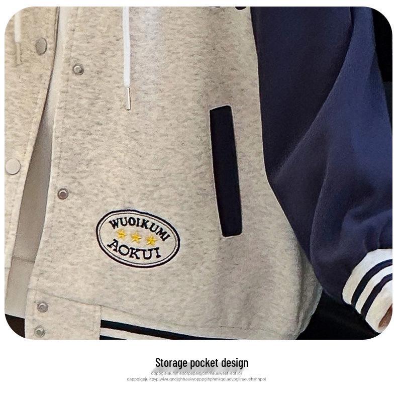 Girls' 2025 Korean Style Sporty Baseball Jacket - Fashionable Autumn/Spring Coat for Big Kids