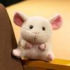 Cute Cow Plush Toy Soft Fluffy Stuffed Animal Doll Adorable Owl Chinchilla Plushies Cuddly Doll