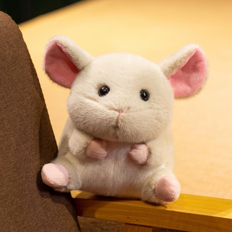 Cute Cow Plush Toy Soft Fluffy Stuffed Animal Doll Adorable Owl Chinchilla Plushies Cuddly Doll