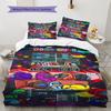 Among Us Custom Name Pattern Bedding,Quilt Set Quilt Cover Pillowcase Home Birthday Gift(1 * Duvet Cover + 2 * Pillowcase, Without Core)