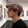 Elegant Embroidered Beret Hat Stylish Unisex Accessory Comfortable Wear For Outdoor Adventures And Social Gatherings