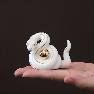 Zodiac Snake Figurine Snake 2025 White Snake Entrance Lucky Charm Snake Snake Zodiac Figurine Increase Luck Feng Shui Goods Luck Luck Fortune Fortune