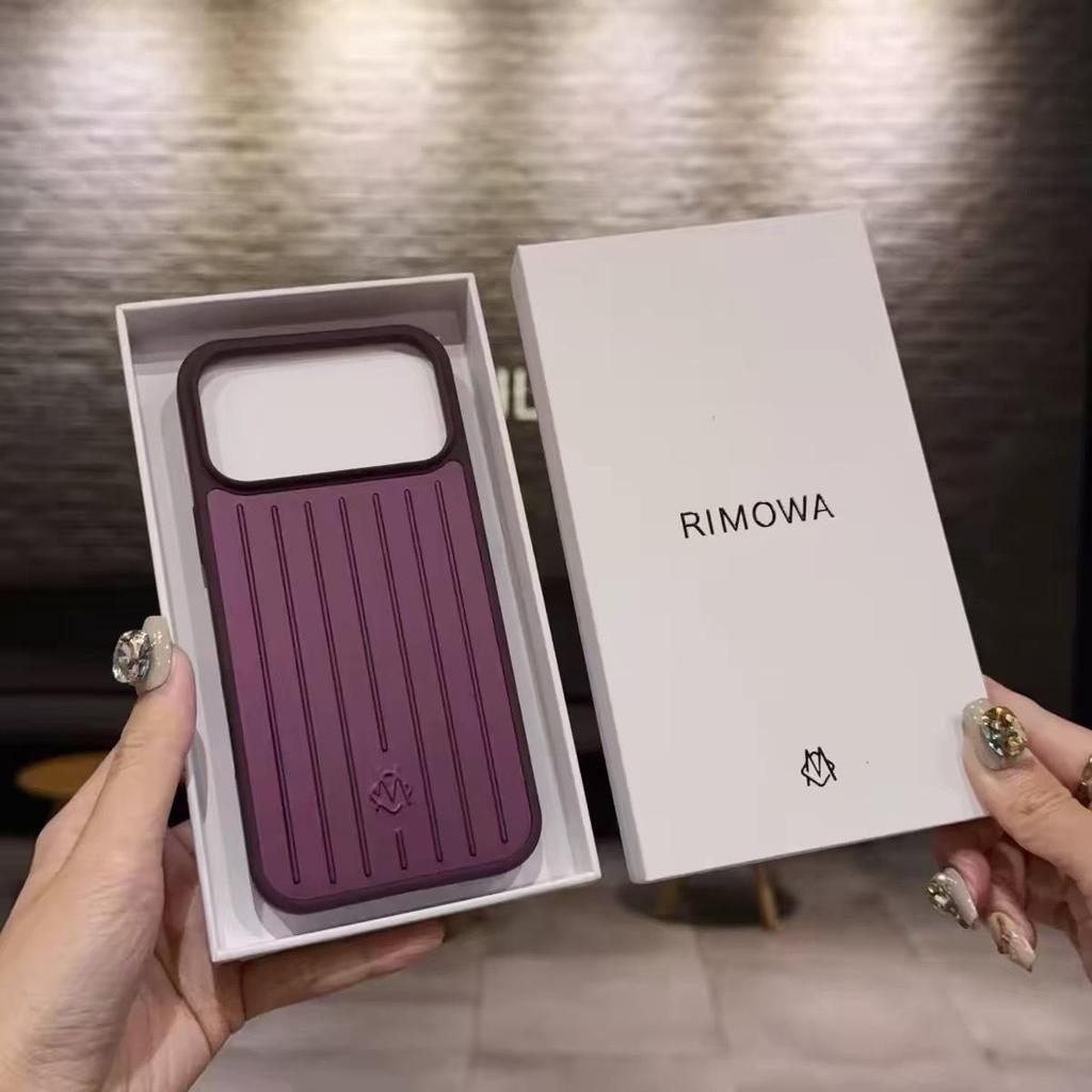 RIMOWA Authentische Koffer-Stil Handyhülle für iPhone 17 Pro Max/16 Pro Max/15/14