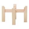 Corner Plant Stand Flowerpot Display Rack Easy to Use Non-slip Wood Stable Planter