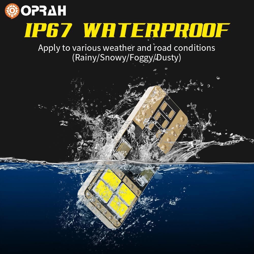 2X T10 W5W 194 Led Interior Light 3020 8smd Canbus No Error Trunk Lamps Reading Light Led Clearance Lights 12V 4500K Warm White