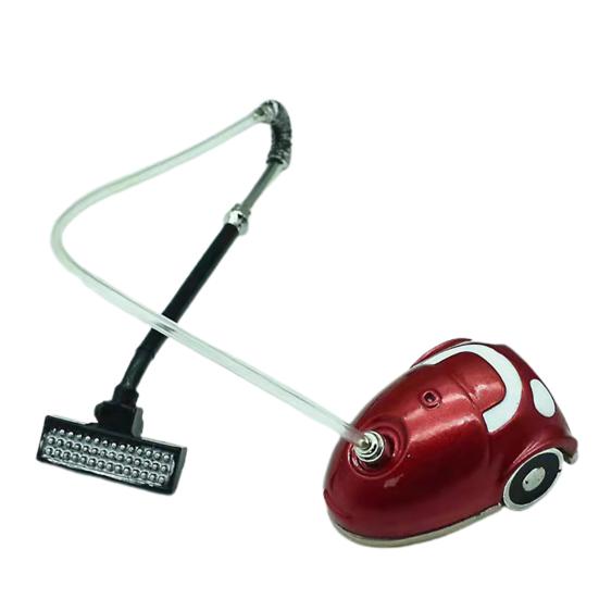 

Mini Vacuum Cleaner Multi-purpose Novelty 1/12 Ratio Dollhouse Vacuum Cleaner Ornament for Decoration красный