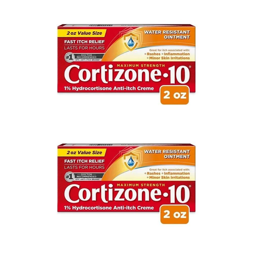 Cortisone 10 Maximum Strength Ointment 59ml 2-Pack Cortizone 10 Maximum Strength Water Resistant Anti