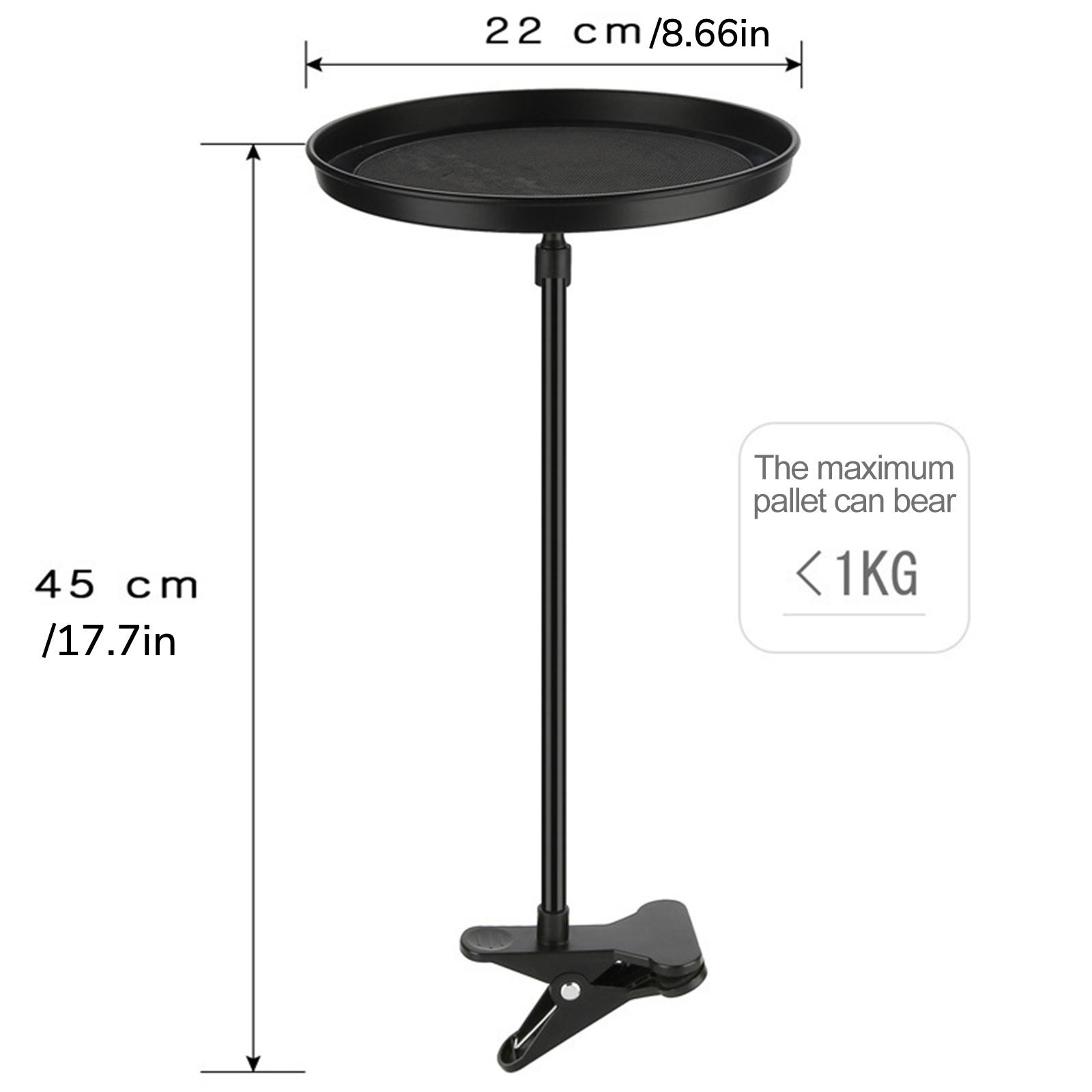 

1pc useul Stylish Car Mount Holder Car Food Holder Tray Folding Dining Table Drink Holder With Clamp Bracket—— Perfect for Travel and Road Trips чёрный