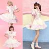 AOTYP Maid Lolita Cute Maid Outfit Available in 4 Light and Includes Short Sleeves and a This Neat and Cute Costume Set is Perfect for Amusement and
