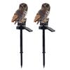 2PCS LED Garden Lights Solar Night Lights Owl Shape Solar-Powered  Lamp