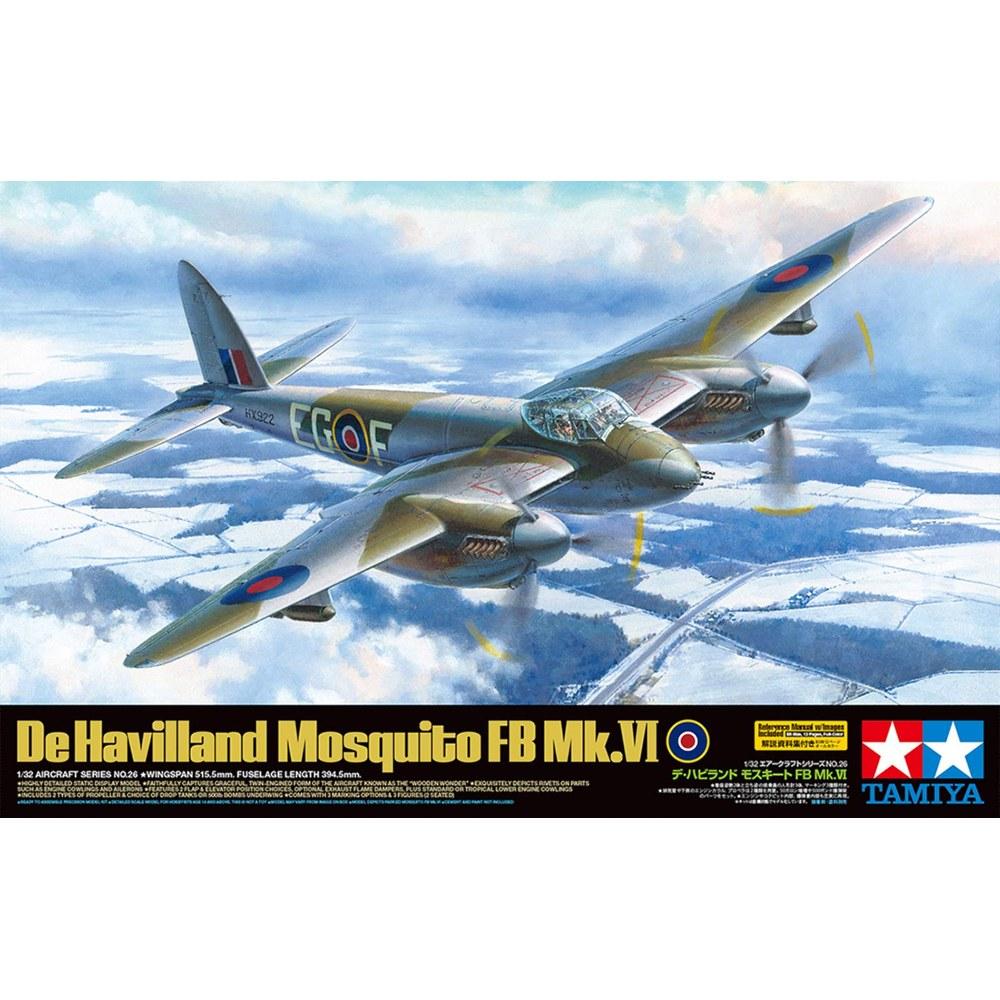 Tamiya 1/32 Aircraft Series No.26 De Havilland Mosquito FB Mk.VI Plastic Model Kit 60326