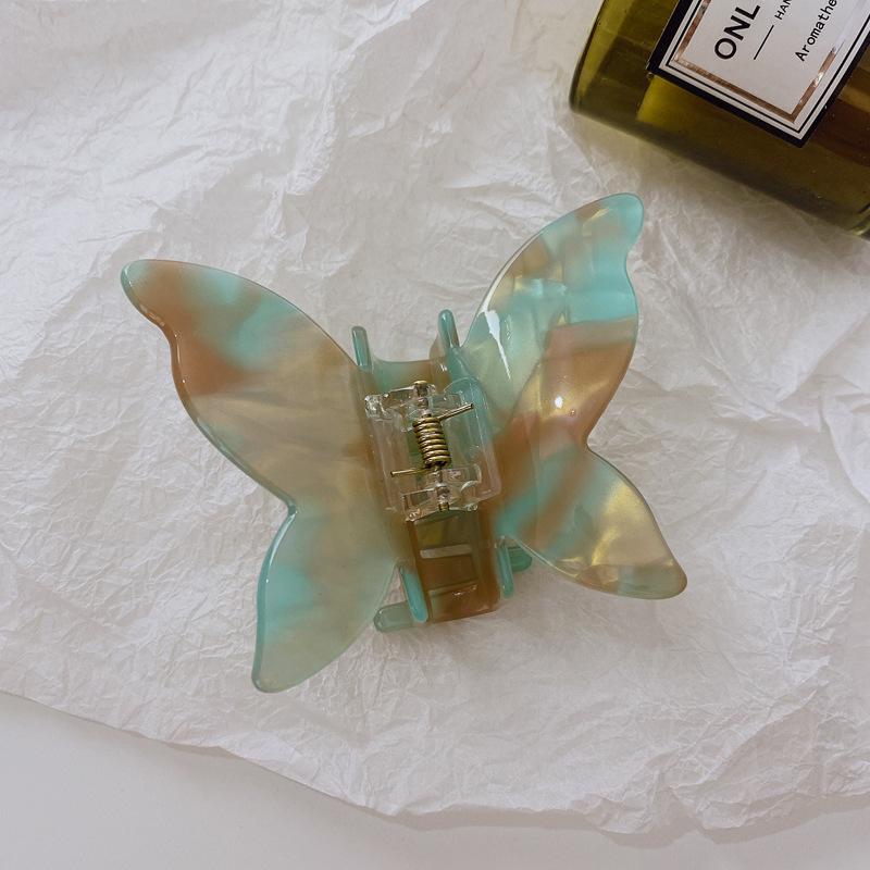 Sweet Butterfly Hairpin Summer Fairy Clip Gradient Tie-Dye Acetate Headwear Women Girls Styling Tools Barrettes Hair Accessories